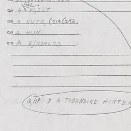Eastern questionnaire, answ...