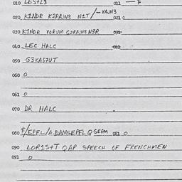 Eastern questionnaire, answ...
