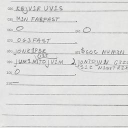 Eastern questionnaire, answ...