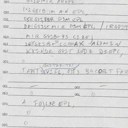 Eastern questionnaire, answ...