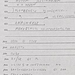 Eastern questionnaire, answ...