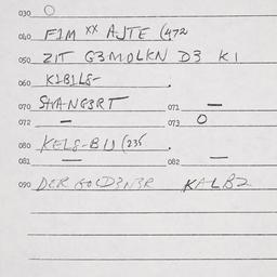 Eastern questionnaire, answ...