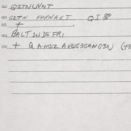 Eastern questionnaire, answ...