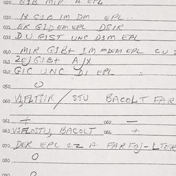 Eastern questionnaire, answ...