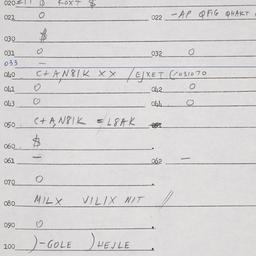 Eastern questionnaire, answ...