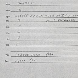 Eastern questionnaire, answ...