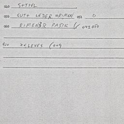 Eastern questionnaire, answ...
