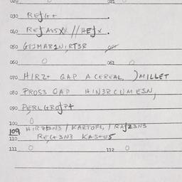 Eastern questionnaire, answ...