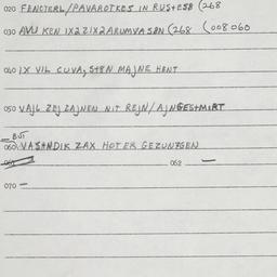 Eastern questionnaire, answ...