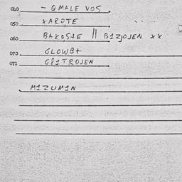 Eastern questionnaire, answ...
