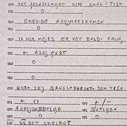 Eastern questionnaire, answ...