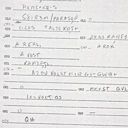 Eastern questionnaire, answ...
