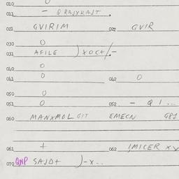 Eastern questionnaire, answ...