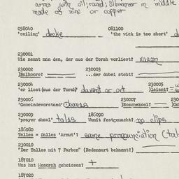 Western questionnaire, answ...