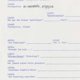 Western questionnaire, answ...