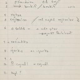 Eastern questionnaire, blue...