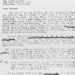 Letter from Charles Dollard...
