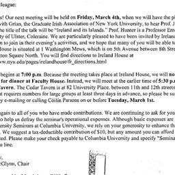 Announcements, 2005-03-04. ...