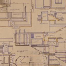 Working drawing: Stair hall...