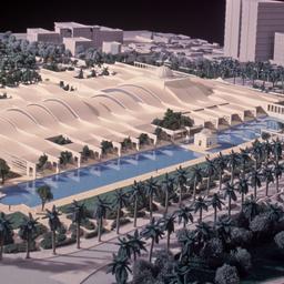 Model, aerial view.