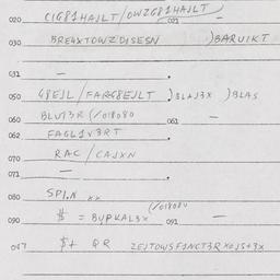 Eastern questionnaire, answ...