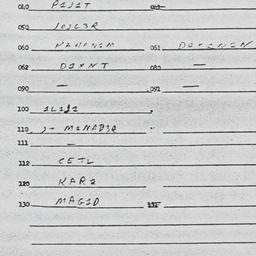 Eastern questionnaire, answ...