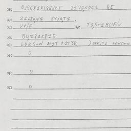 Eastern questionnaire, answ...
