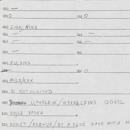 Eastern questionnaire, answ...