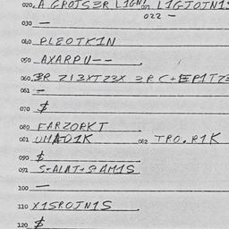 Eastern questionnaire, answ...