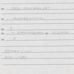 Eastern questionnaire, answ...