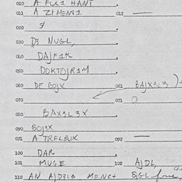 Eastern questionnaire, answ...