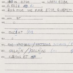 Eastern questionnaire, answ...