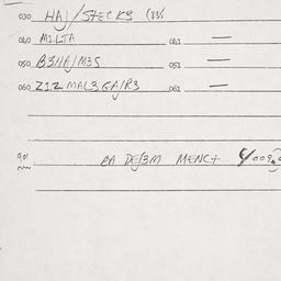 Eastern questionnaire, answ...