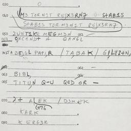 Eastern questionnaire, answ...