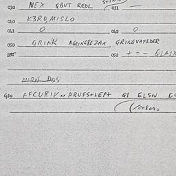 Eastern questionnaire, answ...