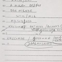 Eastern questionnaire, answ...