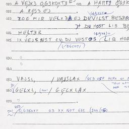 Eastern questionnaire, answ...