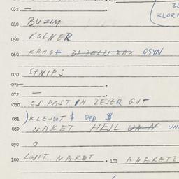 Eastern questionnaire, answ...