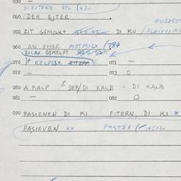 Eastern questionnaire, answ...