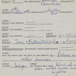 Western questionnaire, answ...