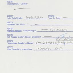 Western questionnaire, answ...