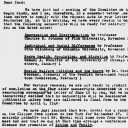 Letter from Charles Dollard...