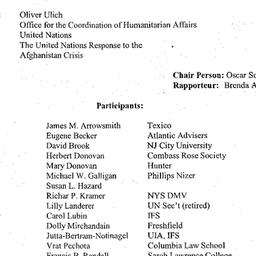Minutes, 2001-11-20. The Pr...