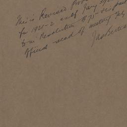 Board Meeting, 2/9/1922