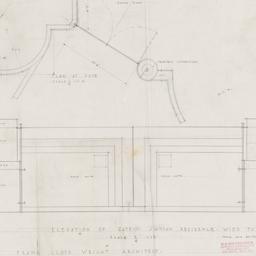 Gate plan, elevation