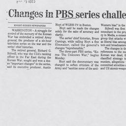 Changes in PBS series chall...