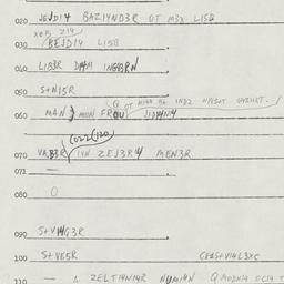 Eastern questionnaire, answ...