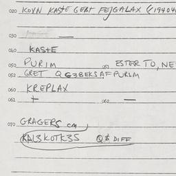 Eastern questionnaire, answ...