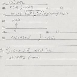 Eastern questionnaire, answ...