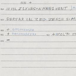 Eastern questionnaire, answ...